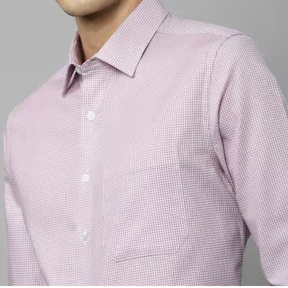 J. Crew Haberdashery Shirt 80's 2-ply Men L 16 - 16.5 Pink White Gingham Check